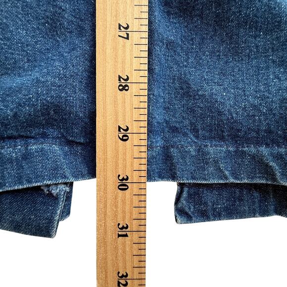 VTG 80s Dickies Denim Chore Coat Mens XL 52 Blue Jean Jacket Western Boho Indie - Picture 6 of 9